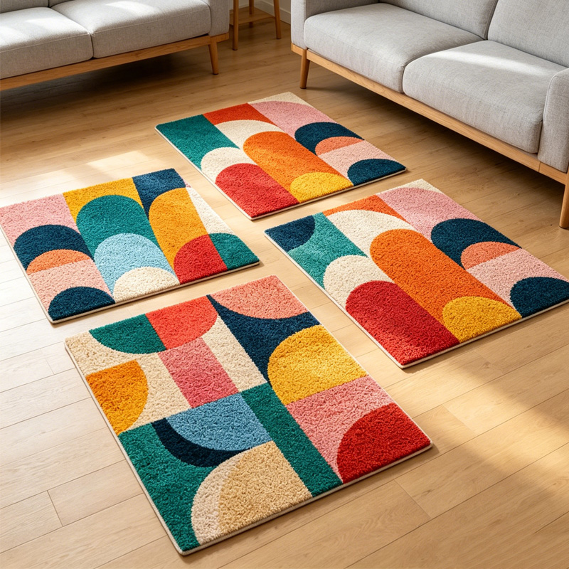 Colorful Geometric Pattern Car - Embroidery Meaning ulasan dan harga