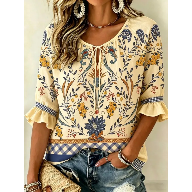 Women's Spring Summer 3D Print - Embroidery Online ulasan dan harga