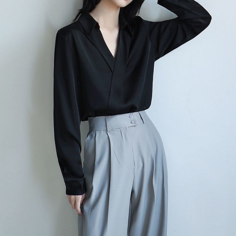 Gidyq Women Black Chiffon Shir - Embroidery Online ulasan dan harga
