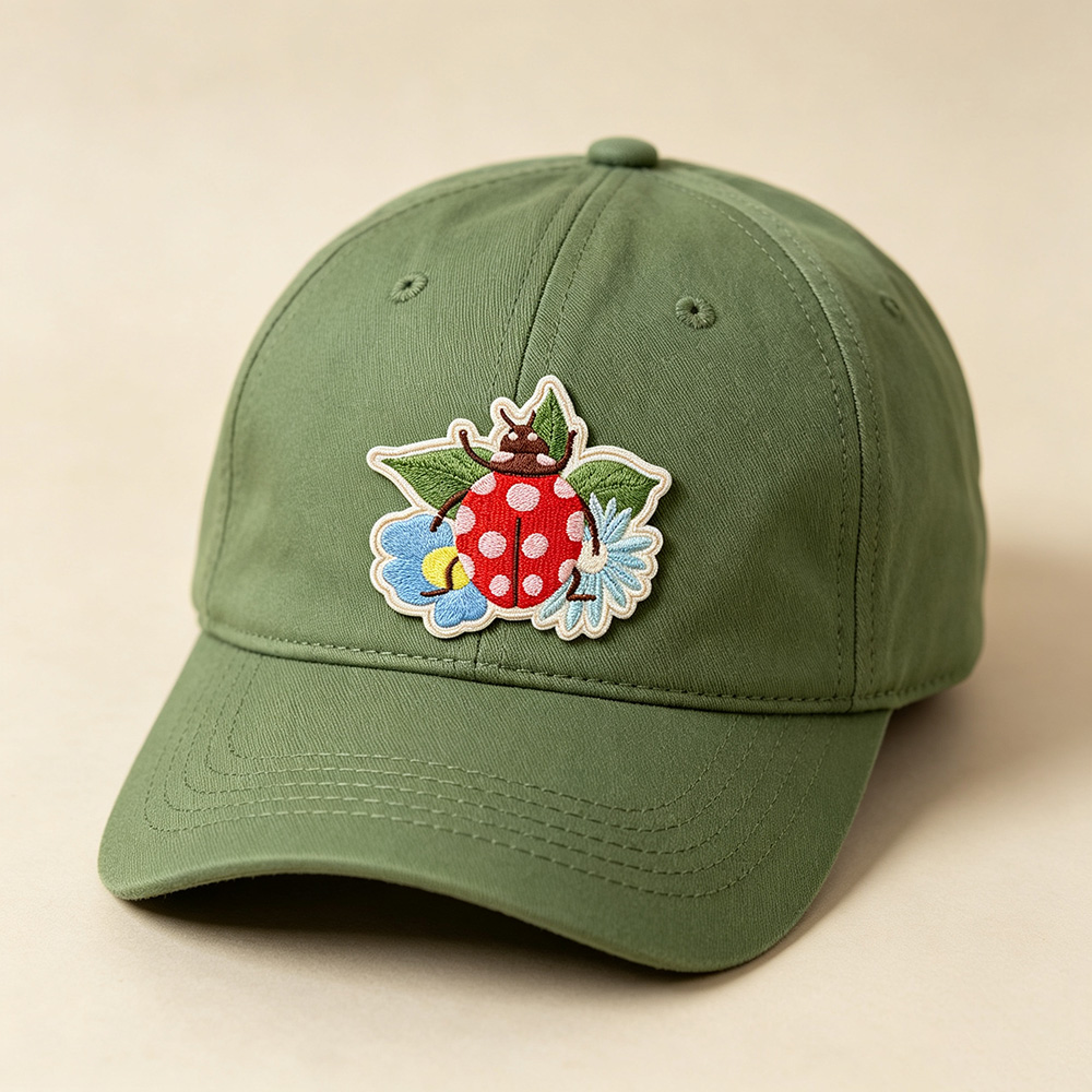1PC Summer Ladybug Floral Embr - Embroidery Lady Bug ulasan dan harga