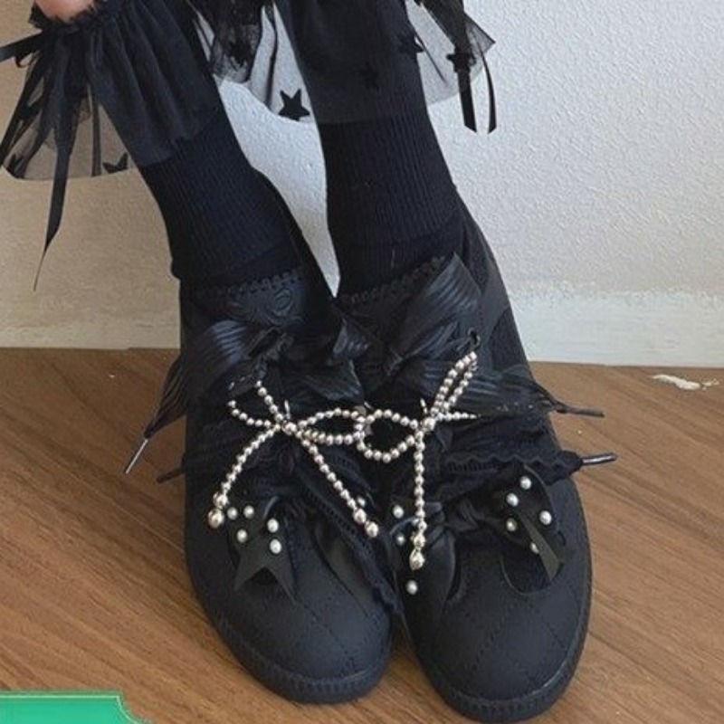 Fashion Sweet Lolita Flat Snea - Embroidery Garments ulasan dan harga