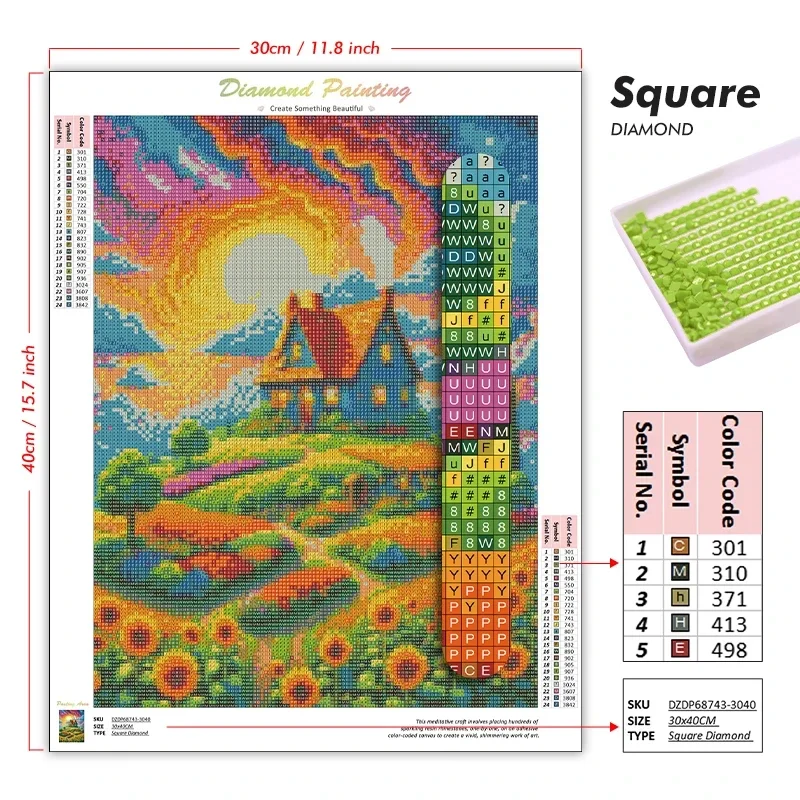DIY 5D Full Round Drills Diamo - Embroidery Rose ulasan dan harga