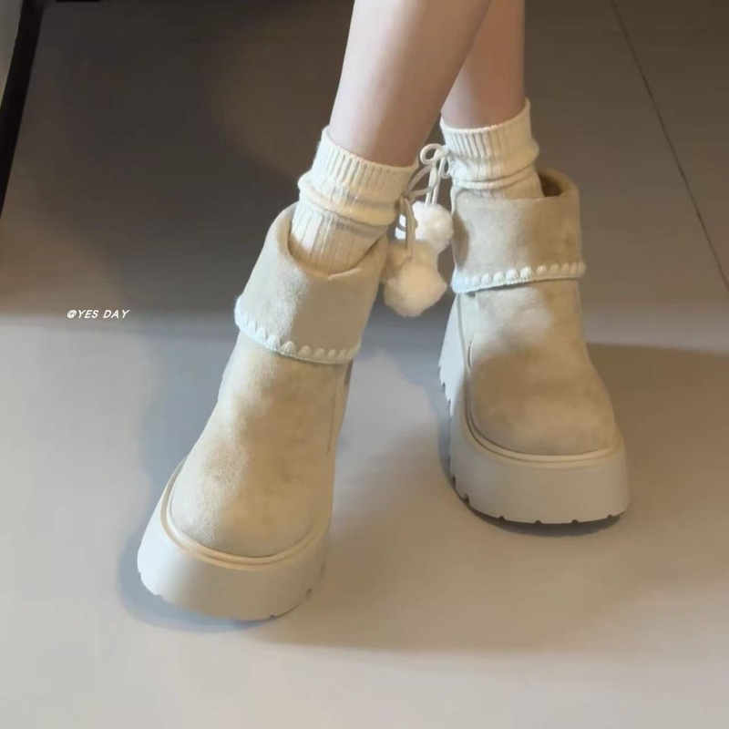 Women Winter Platform Snow Boo - Embroidery Garments ulasan dan harga