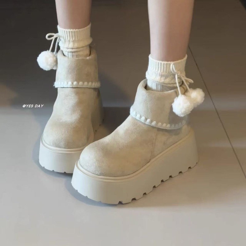 Women Winter Platform Snow Boo - Embroidery Garments ulasan dan harga