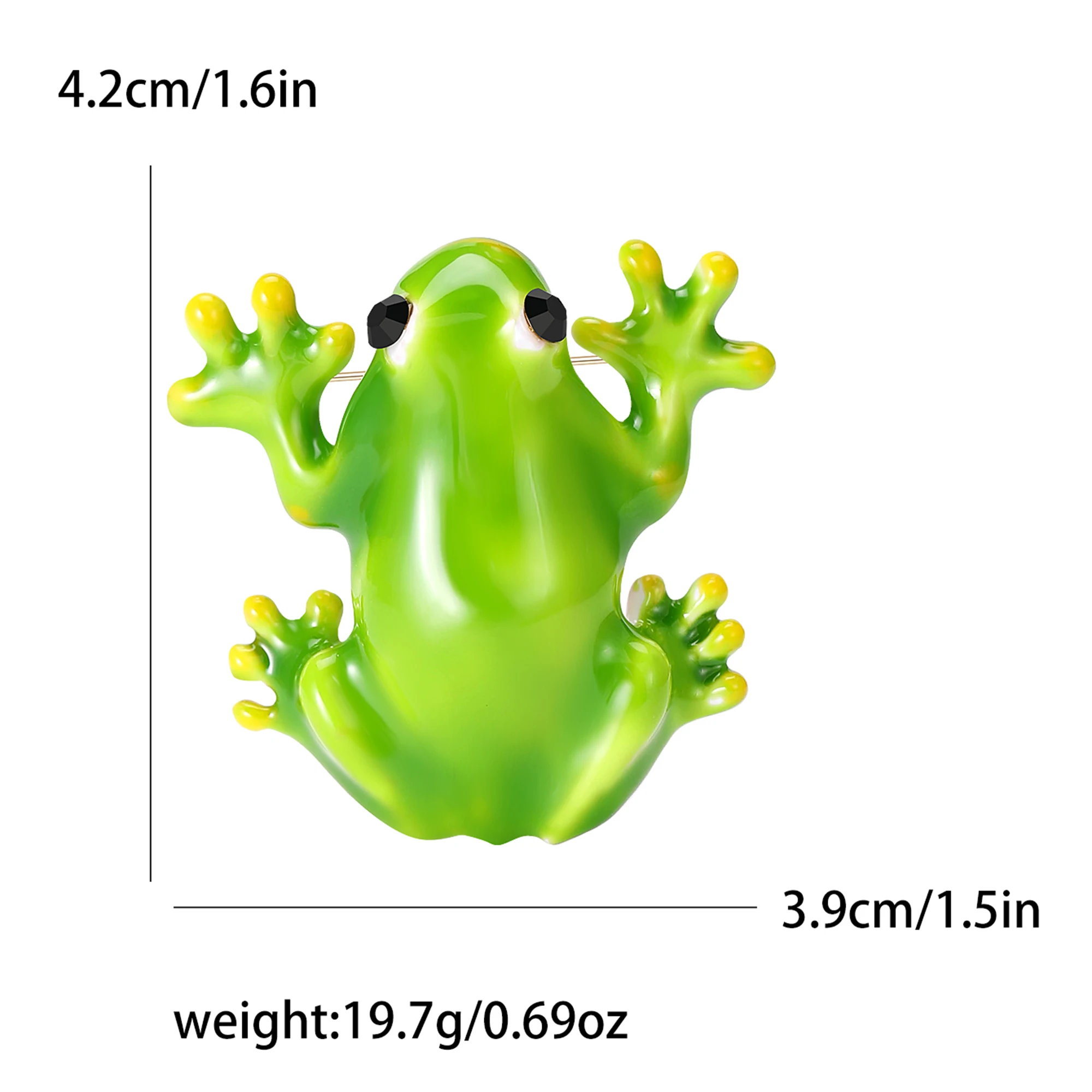 Enamel Frog Brooch for Women U - Embroidery Bali ulasan dan harga