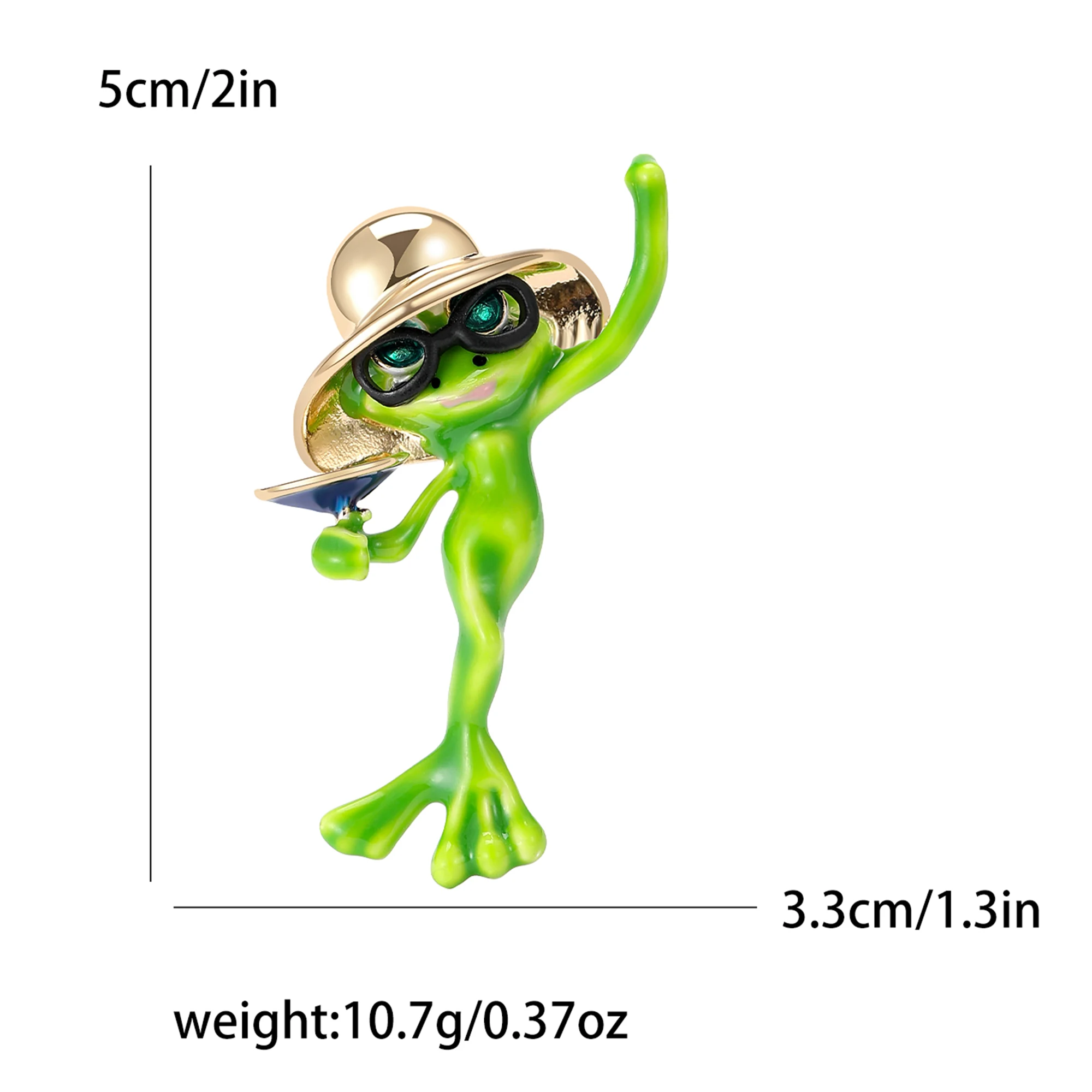 Enamel Frog Brooch for Women U - Embroidery Bali ulasan dan harga