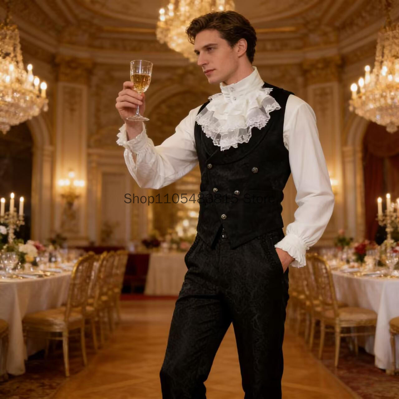 Medieval Men's Noble Vest Embr - Embroidery Online ulasan dan harga